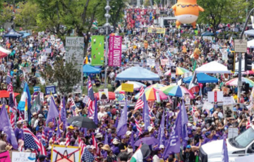 الموجة الثالثة من الاحتجاجات..  المناهضة لسياسات ترامب وللحرب